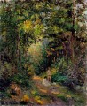 autumn path through the woods 1876 Camille Pissarro